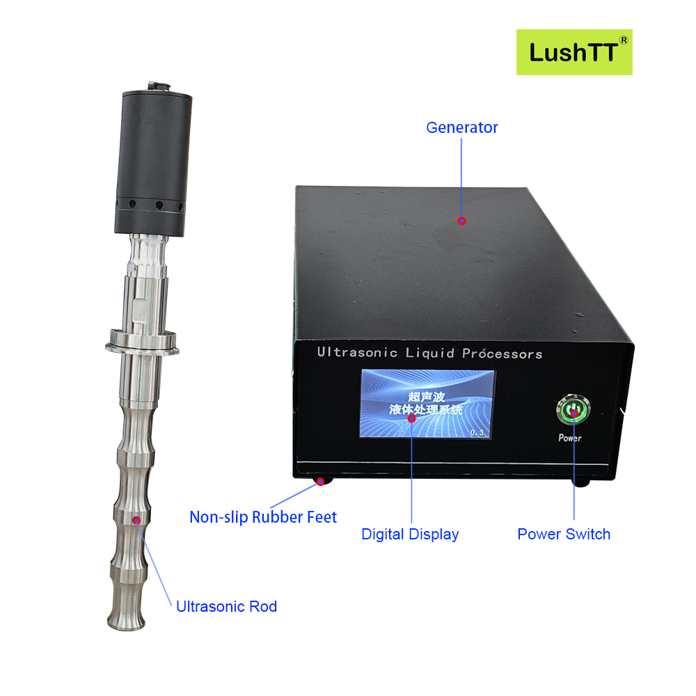 Ultrasonicator Rod Titanium Alloy 20KHZ 2000W Ultrasonic Extraction Machine - Image 2