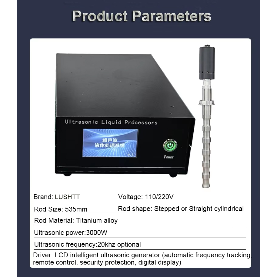 Ultrasonic Probe 20KHZ Ultrasound 3000W Lab Chemical Extraction Dispersion Emulsification - Image 4