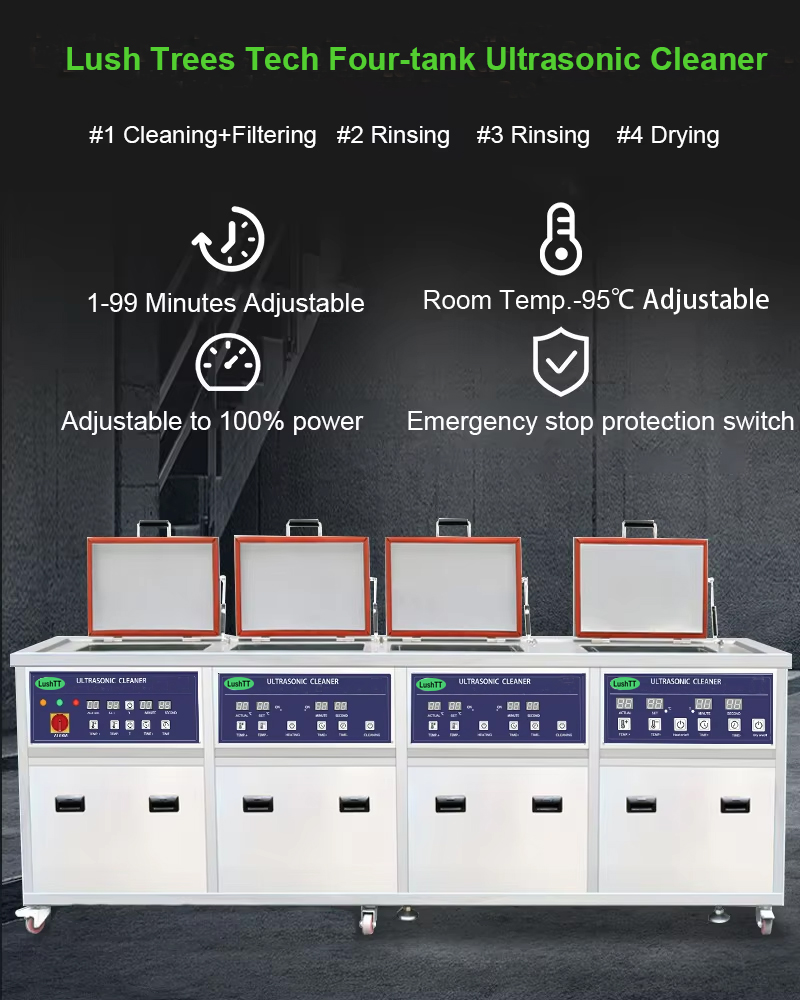 Engine Oil Cleaning Machine with Four Tanks 175L Ultrasonic Cleaner - Image 4