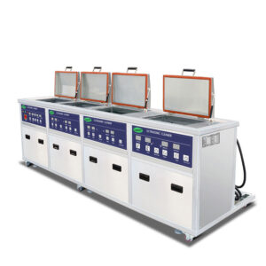 Ultrasonic Bath Four Tanks 264L 28KHZ Metal Hardware Ceramics Glass Parts Washer