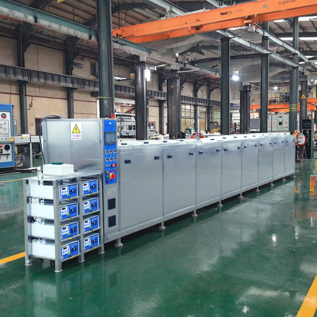 Ultrasonic Cleaner Multi Tanks 40Khz 120Khz Cleaning Bubbling Drying System