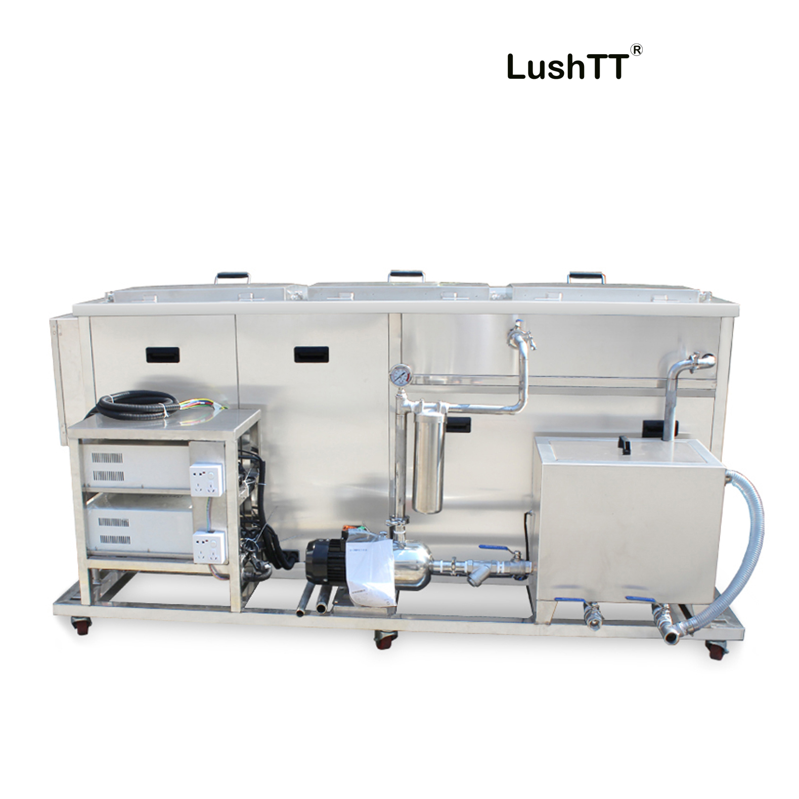 Ultra Sonic Cleaner 264L Three Groove Gun Cleaning Rinse Filtration Dry - Image 4