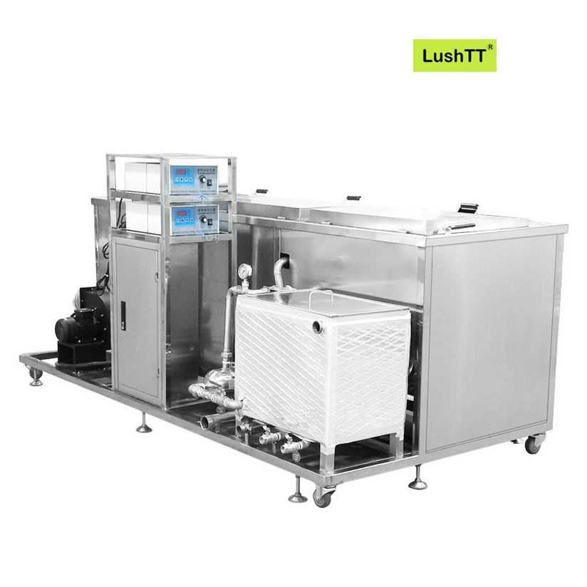 Industrial Ultrasonic Cleaner 135L Three Chambers Oil Rust Flux Cleaning Machine - Image 3