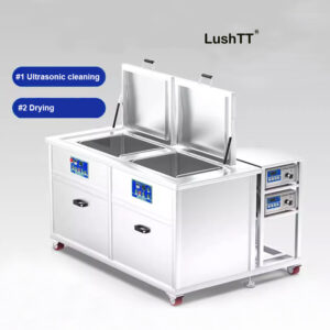 Industrial Ultrasonic Cleaner Stainless Steel 53L Double Tanks Parts Washing Machine
