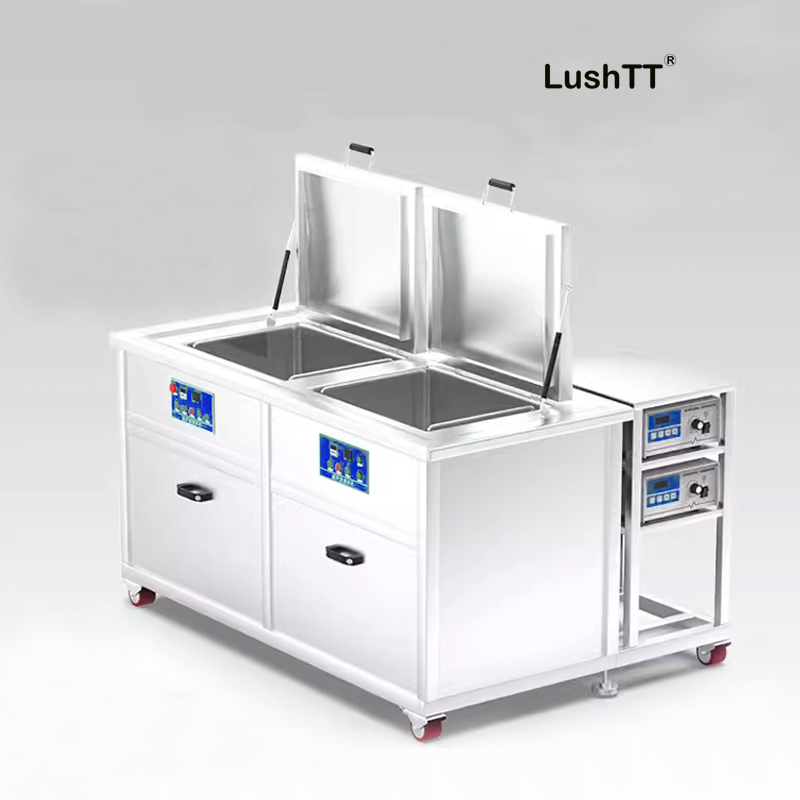 Ultrasonic Cleaner Dual Tanks 61L Cleaning Drying DPF Engine Parts Oil Rust Degreaser