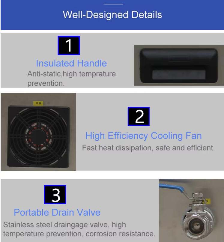 Ultrasonic Cleaning Machine PLC Control Two Frequency 28khz 40khz 105L Bath - Image 10