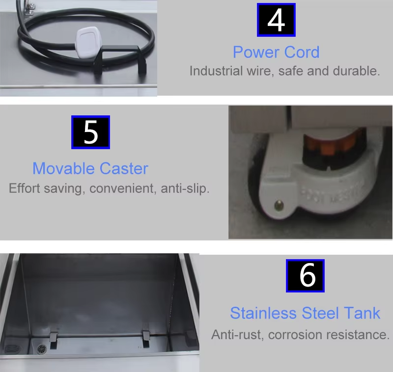 Ultrasonic Cleaning Machine PLC Control Two Frequency 28khz 40khz 105L Bath - Image 11