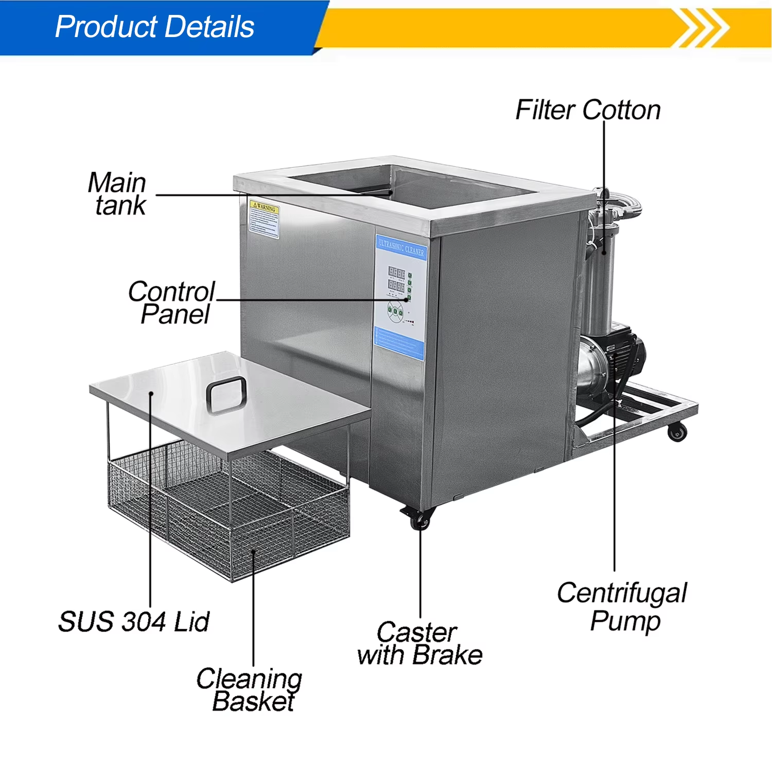 Cleaning Machine 99L Remove Rust Dust Oil Grease Stains Debris with Filter - Image 4
