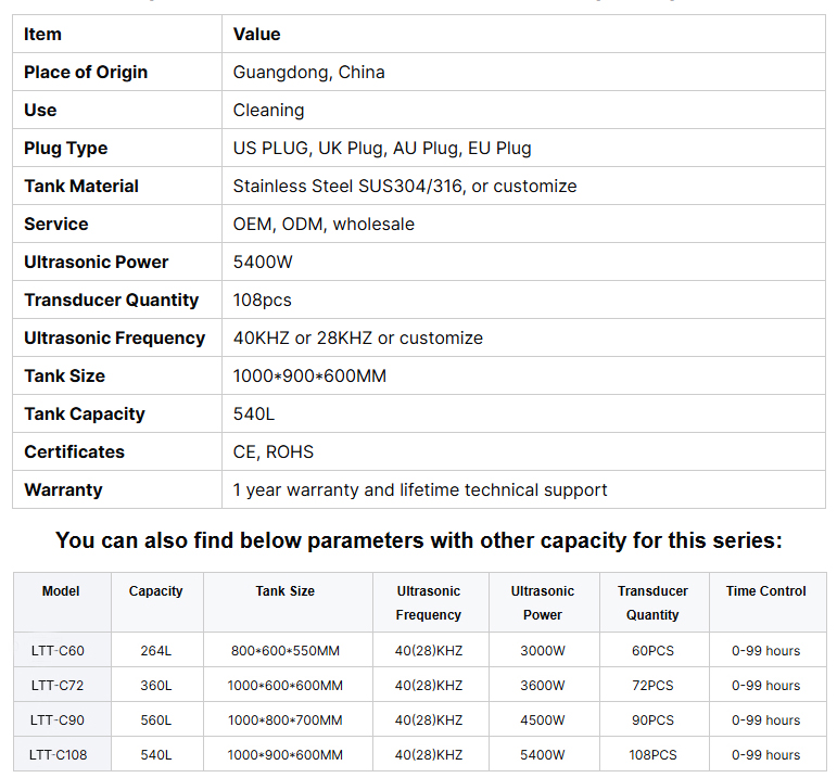 Gas-phase Refrigeration Ultrasonic Cleaning Machine 5400W Single Tank 540L - Image 13