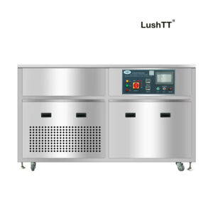 Ultrasonic Cleaning Machine 264L Dual Tank Gas Phase Refrigeration Chiller