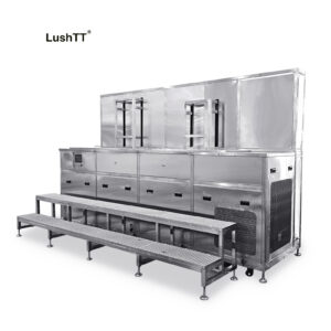 Vapor Phase Degreaser Refrigerated Cooling Ultrasonic Cleaning Machine Two Tanks 375L