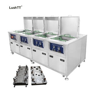 Ultrasonic Electrolytic Mold Cleaning Equipment 45L Four Tanks for Die Casting Moulds