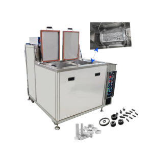 Rotate Drum Ultrasonic Cleaning Machine Two Tanks 61L Industrial Parts Washer