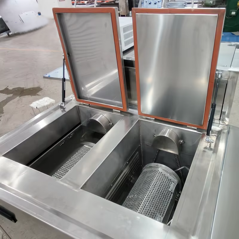 Rotate Drum Ultrasonic Cleaning Machine Two Tanks 61L Industrial Parts Washer - Image 4