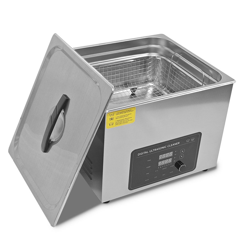 Ultrasonic Cleaner 15L 360W Heater Timer for Jewelry Electric Part Instruments