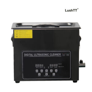 Digital Ultrasonic Cleaner 6L 40Khz Degas Variable Wave Black Titanium Shell