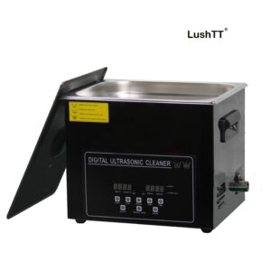 Digital Ultrasonic Cleaner 10L Black Titanium Shell Stainless Steel Bath